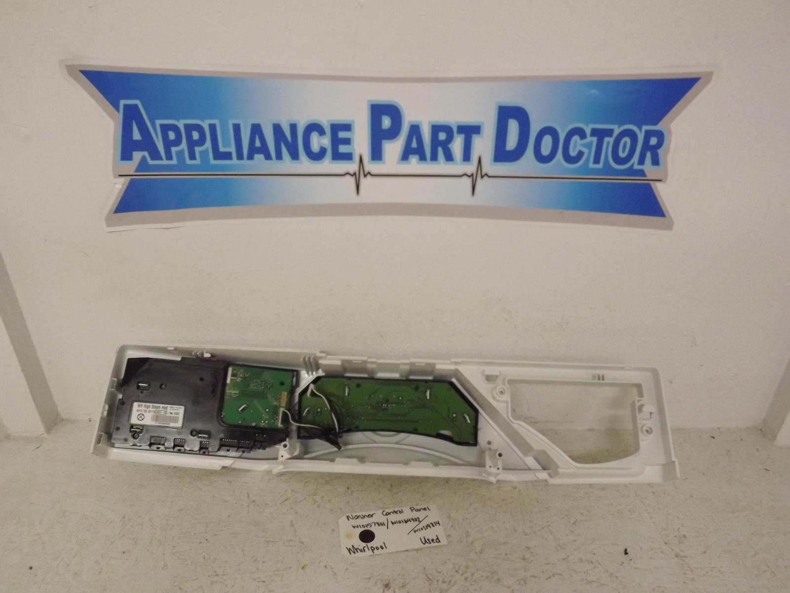 Whirlpool Washer W10157801 W10164402 W10319814 Control Panel Used Whirlpool Washer W10157801 W10164402 W10319814 Control Panel Used